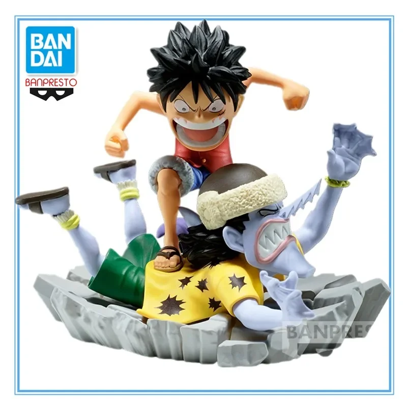 ของแท้จาก BANDAI Banpresto ONE PIECE มังกี้ ดี ลูฟี่ ต่อสู้กับอาร์ลอง PVC 7 ซม. โมเดลตัวละครอนิเมะ ของสะสม ของเล่น ของขวัญ มีสินค้าในสต็อก