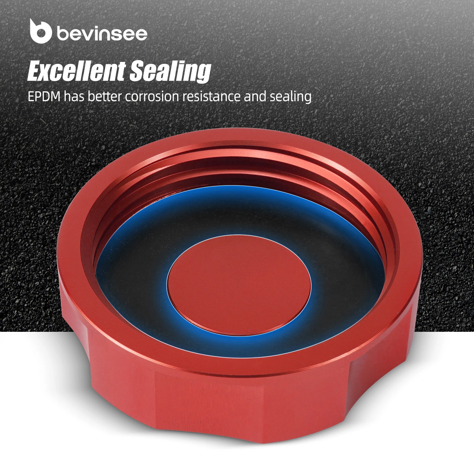 BEVINSEE Brake Fluid Reservoir Cap for VW for Golf 7 GTI for Golf MK7 MK6 MK5,for Audi A3 S3 TT Q5 A4 A5 A6,for SEAT Leon 5F view 4