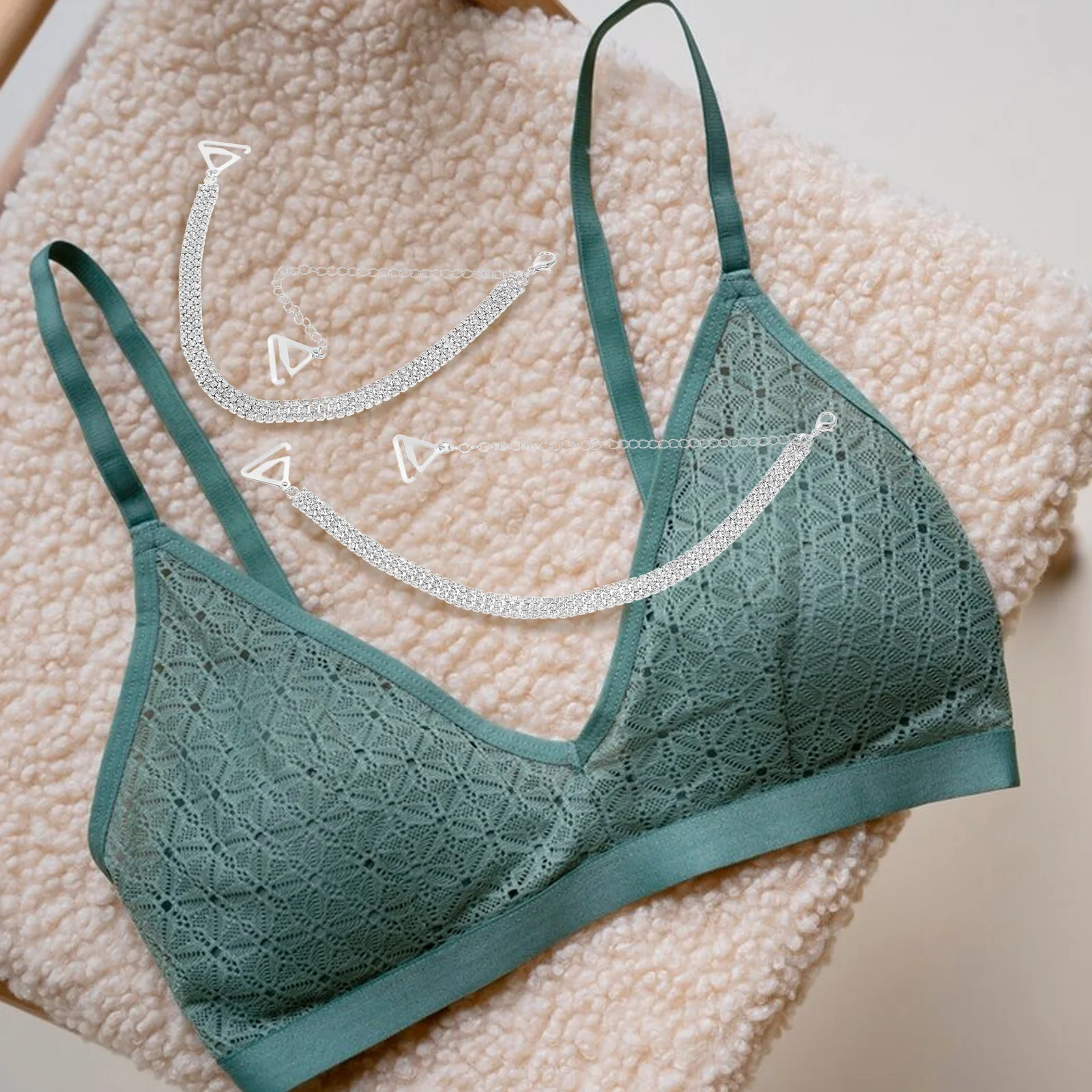 1 paire de supports de sangle de soutien-gorge, ceintures d'épaule antidérapantes en strass pour femmes, remplacement de sous-vêtements, hauts d'été, support de sangle de soutien-gorge