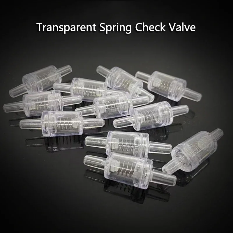 10/20/50pcs Aquarium Air Pump Check Valve One Way Non-Return Check Valve with Spring  Aquarium Fish Tank Accessories Co2 System