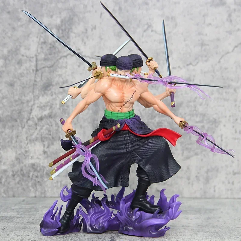 30cm Anime Figures One Piece Roronoa Zoro Action Figures PVC Toys For Children Collector Model Birthday Gifts Zoro Toys Doll