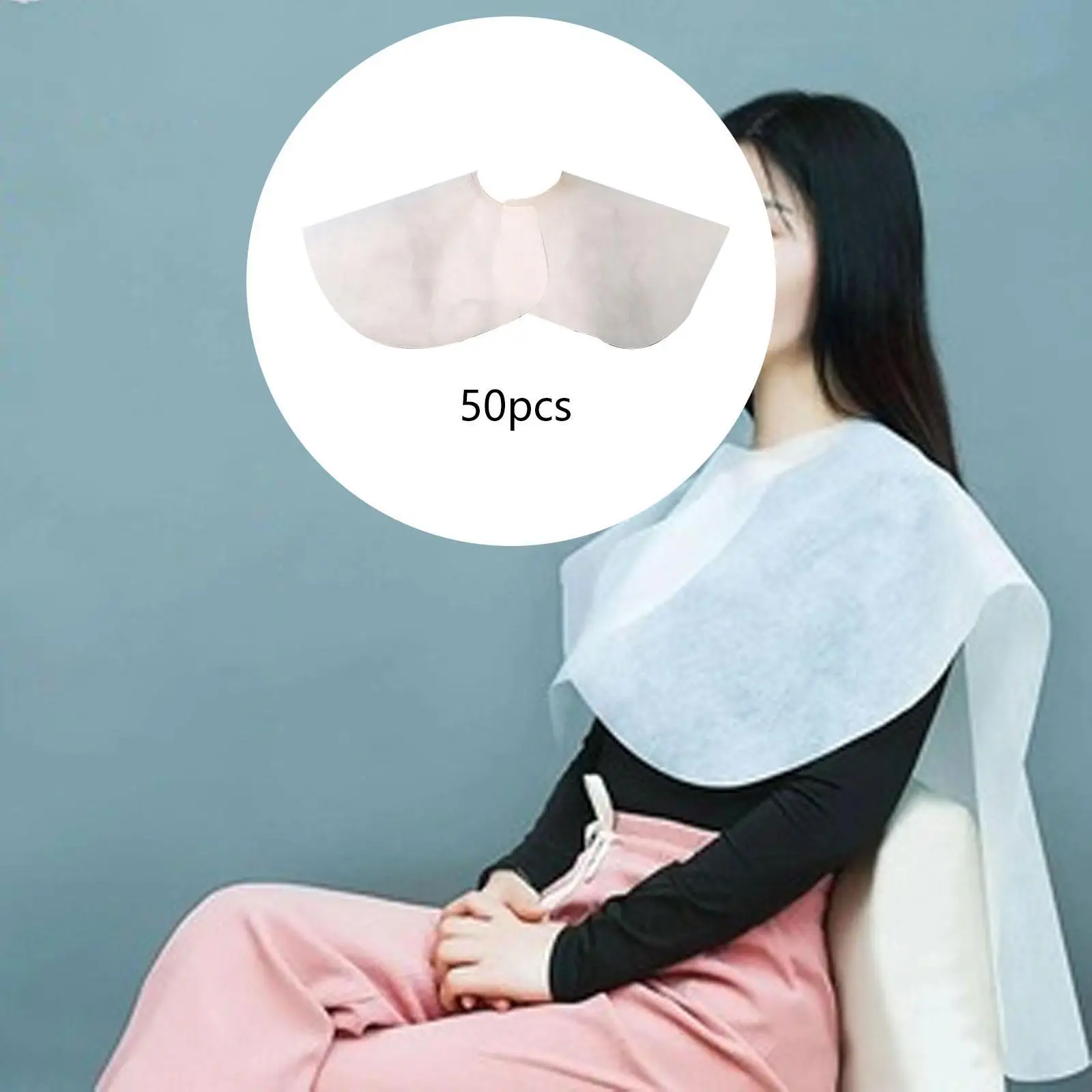 50 قطعة من ملحقات كيب الصالون للاستعمال مرة واحدة لكرسي صالون التجميل للبالغين