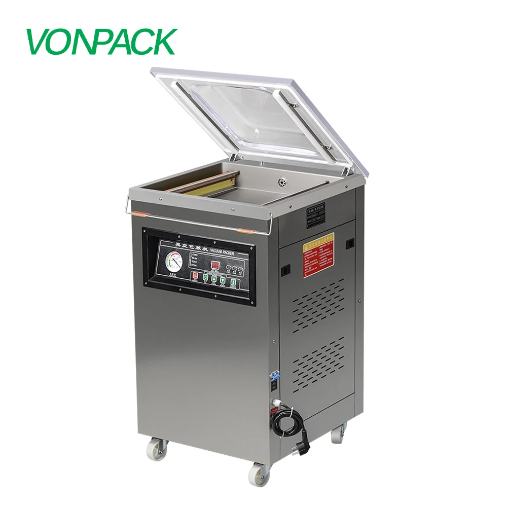 DZ500 single chamber food vacuum sealing machine, meat vacuum packaging sealing machine