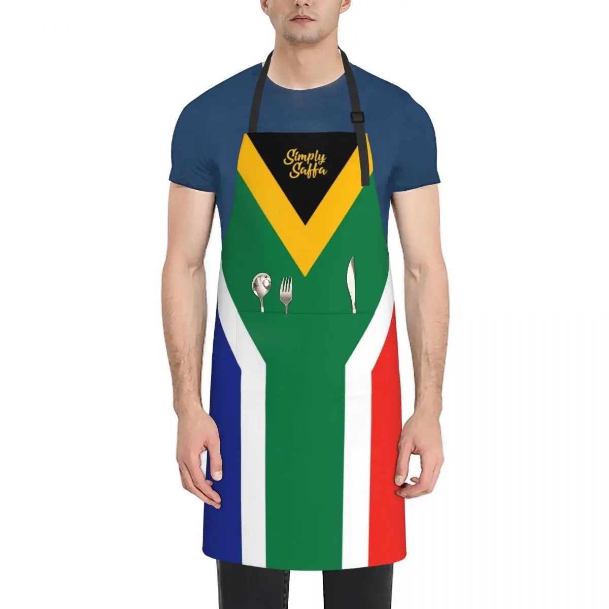 Simply Saffa - South African Flag Apron Woman Kitchen household woman beauty master Apron