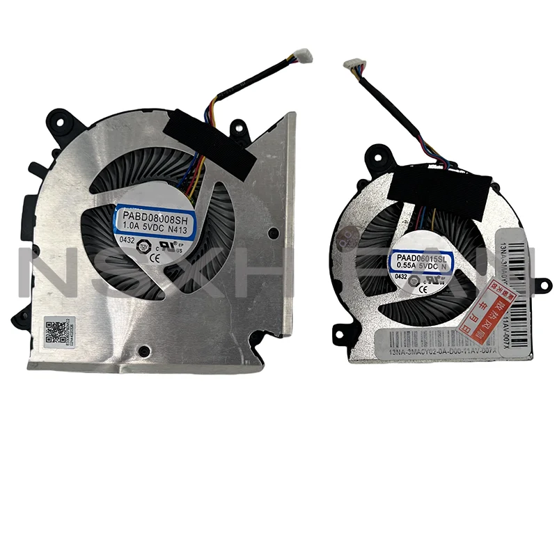 GF63 GF65 GF65 Thin 10SD 10SDR 10SE 10SER 9SD 9SE 9SEX 9SEXR Cooling Fan PABD08008SH N413 PAAD06015SL N433