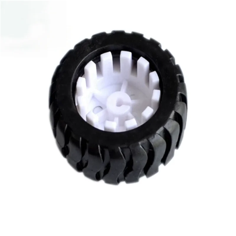 D-axis Rubber Tire Robot Accessory 43MM Tracking Car Model Wheel with N20 Reduction Motor