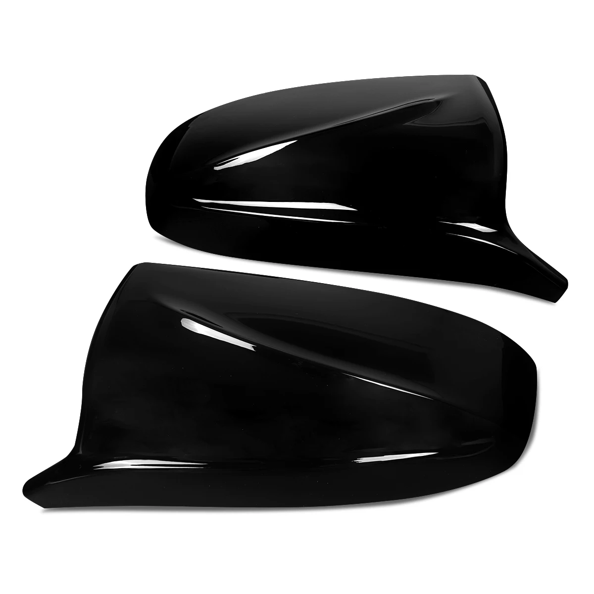 لمعان أسود M نمط غطاء مرآة جانبية غطاء زوج لسيارات BMW X5 E70 X6 E71 2007-2013 #3