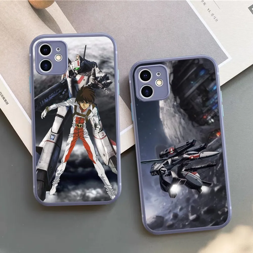 

R-Robotechs Macross Phone Case For IPhone 14 11 12 13 Mini Pro Max 8 7 Plus X XR XS MAX Translucent Matte Cover