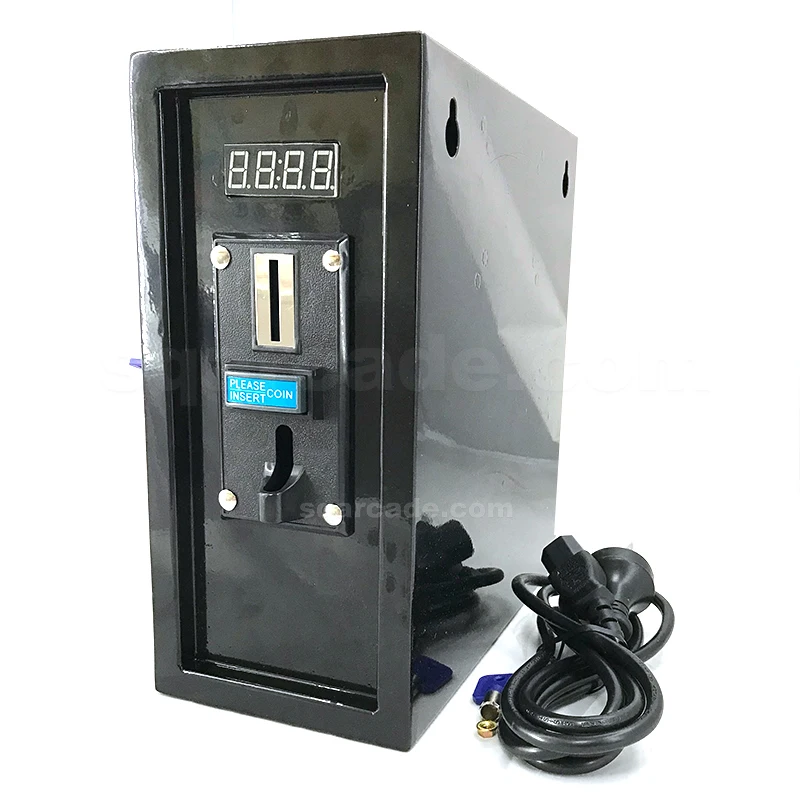 

SQ JY-10A Coin Operated Timer Box Time Control Board Power Supply Box with Counter Multi Coin Acceptor for Washing Machine