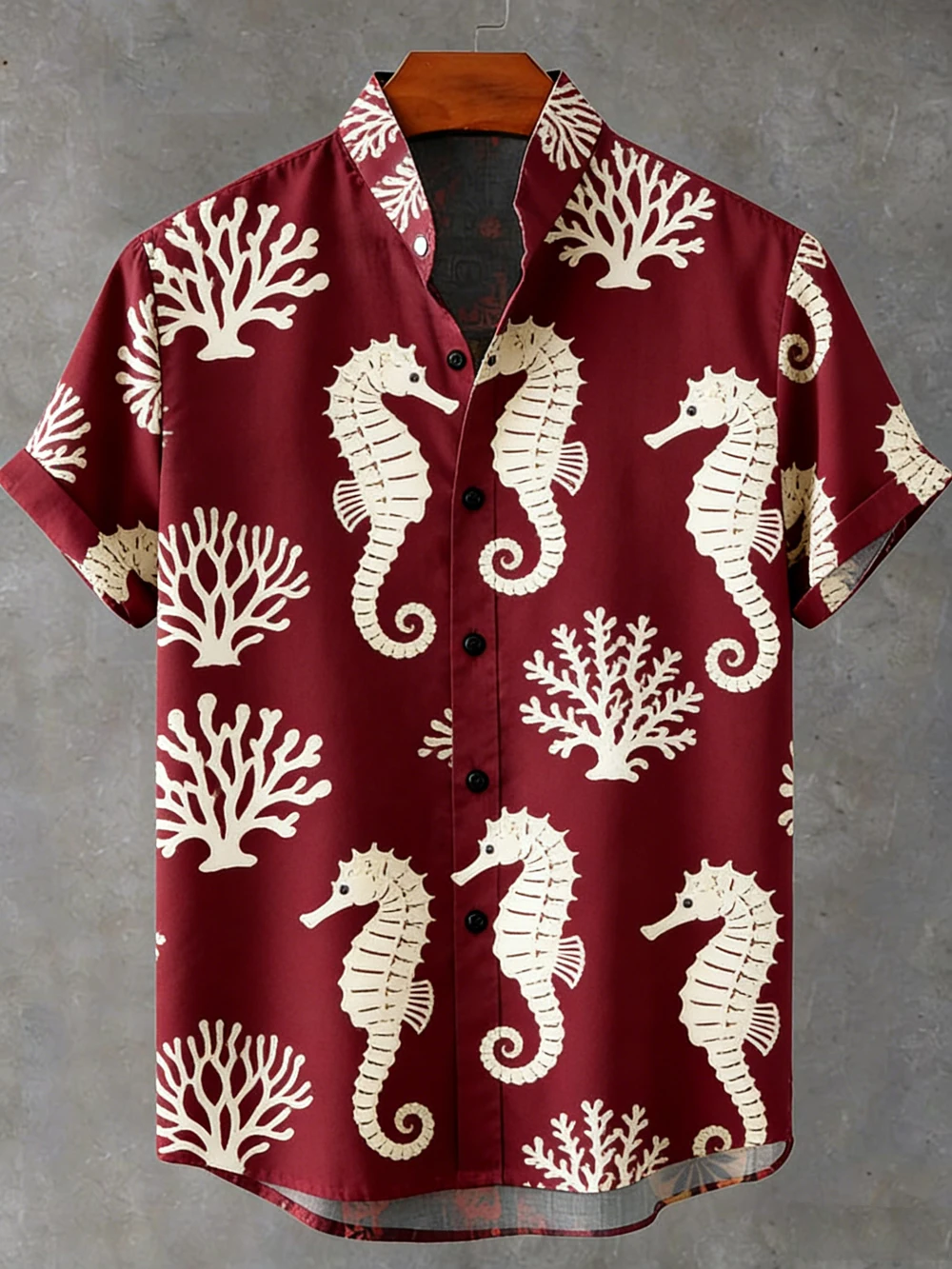 2026 Men's New Retro Linen Short Sleeve Lined Marine Life 3D Printed Shirt Outdoor Vacation Fishing Clothes Men's Quick Drying