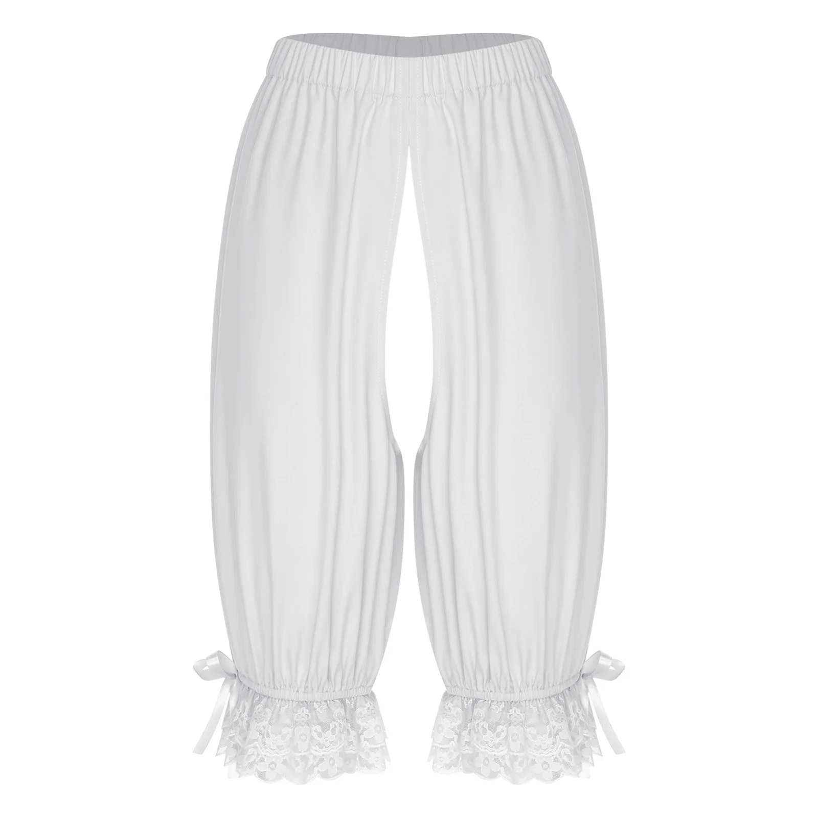 

Women Lingerie Crotchless Open Butt Bloomers Shorts Lolita Victorian Stylish Pumpkin Pettipants for Costumes Dress Accessories