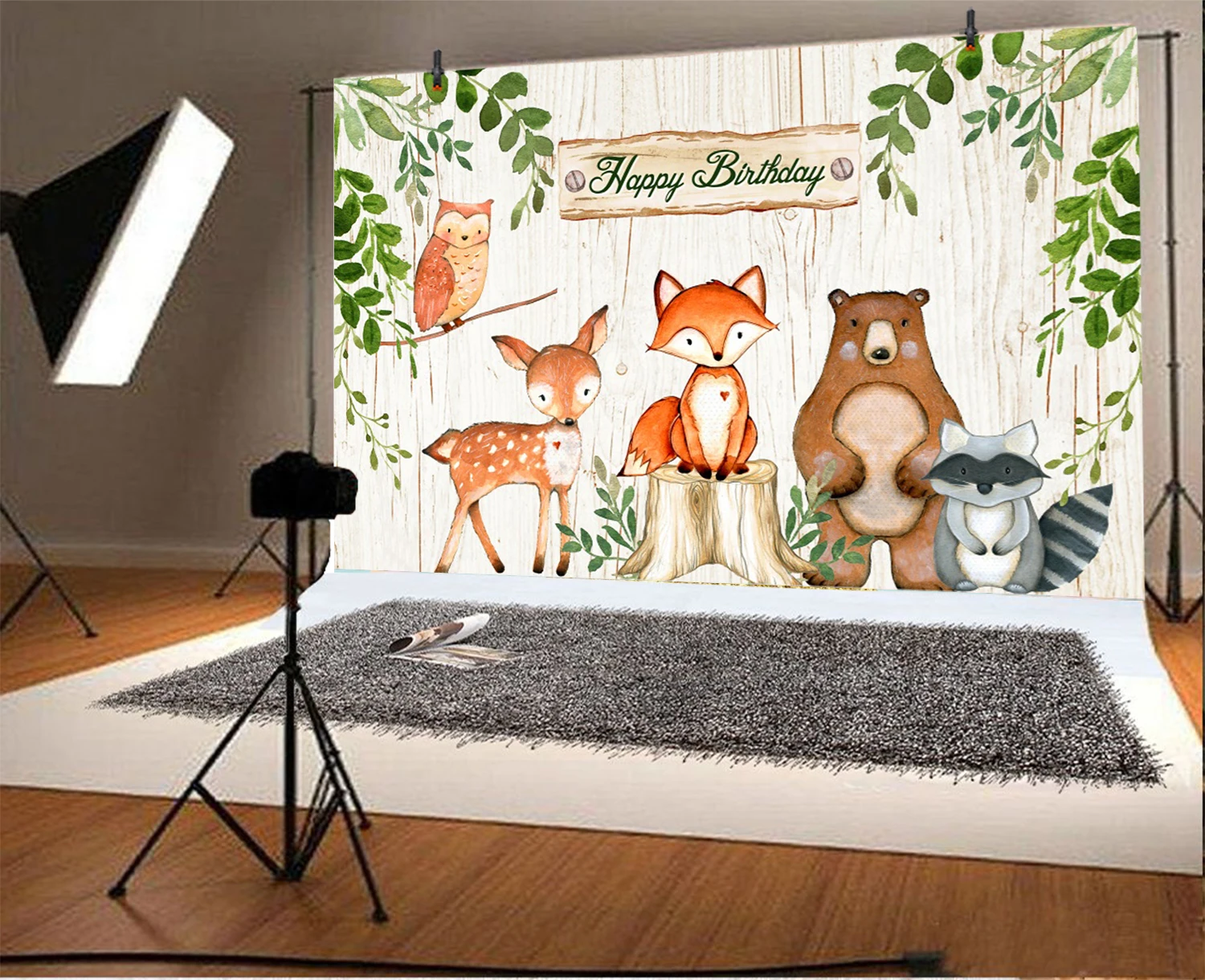 Selva animal aniversário fotografia fundo decorações de festa crianças menino selva safari tema festa decoração photo studio adereços