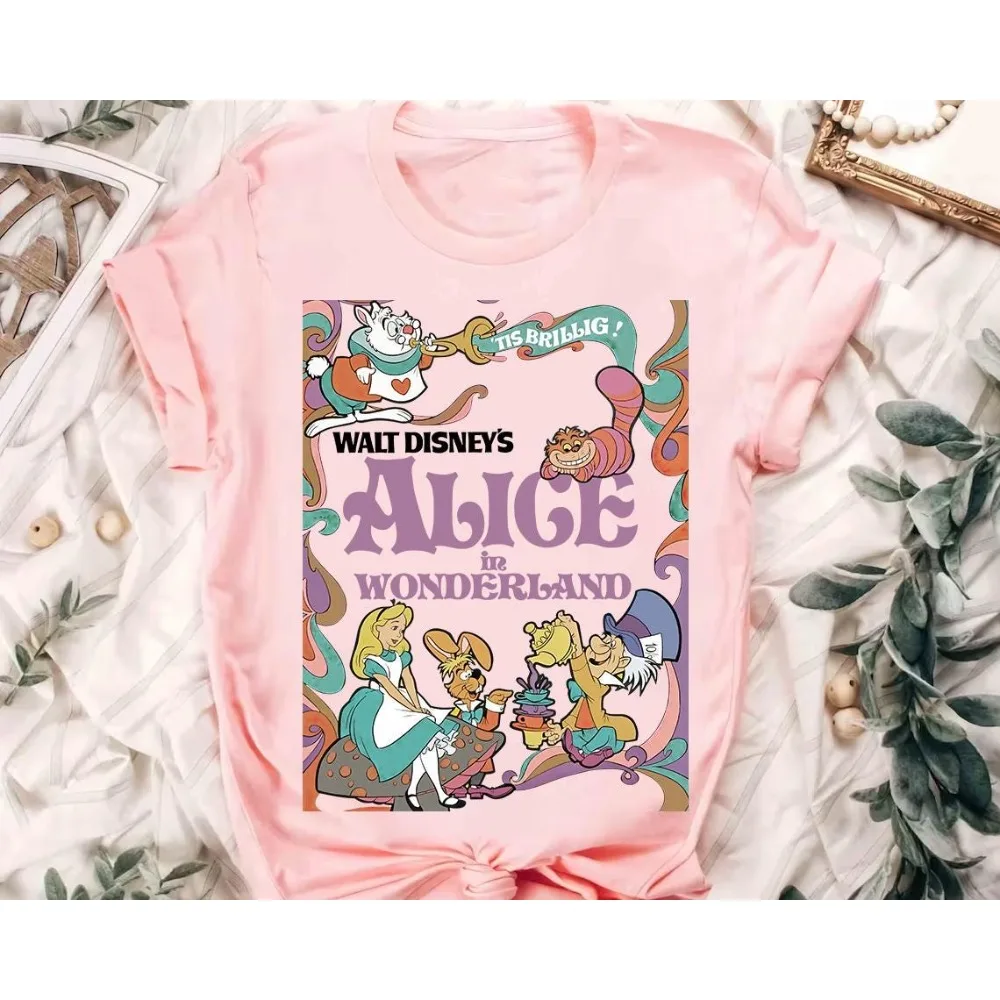 Retro Disney Alice In Wonderland Poster Comfort Colors Shirt, Adventures in Wonderland Tee, Magic Kingdom Disneyland Family