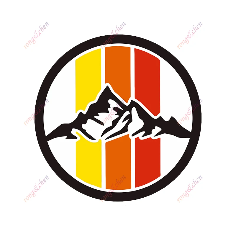 

Funny Car Sticker Three-color Striped Snow Mountain for Car Motorcycle Racing Helmet Laptop Trunk Body Car Window PVC Decals