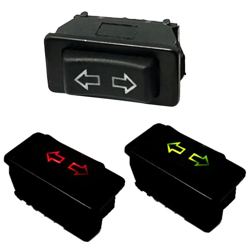 Univers-al Auto Car Power Window Switches Lifting Switches 5 Pin DC 12V 20A Green/Red Light Color And Harness