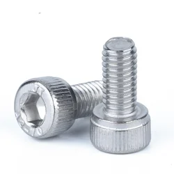 10pcs 1/4-20*3/8 1/2 5/8 2/1 Inch Length 304 Stainless Steel Us Unc Coarse Thread Allen Head Screw Cap Hex Hexagon Socket Bolt