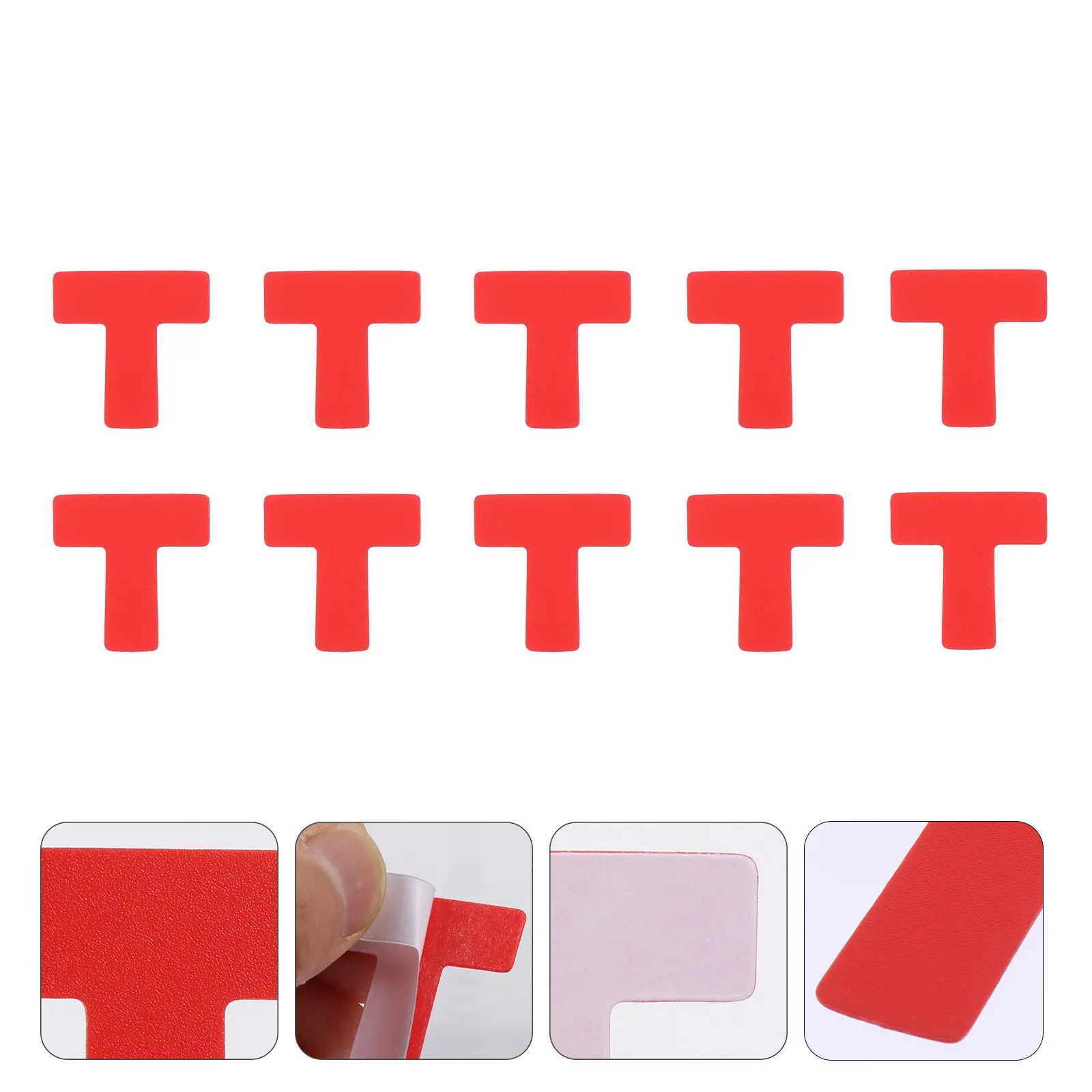 100pcs Warning Sign Sticker 100 Directional Floor Decals Permanent Adhesive Positioning Stickers For Indoor Outdoor Traffic