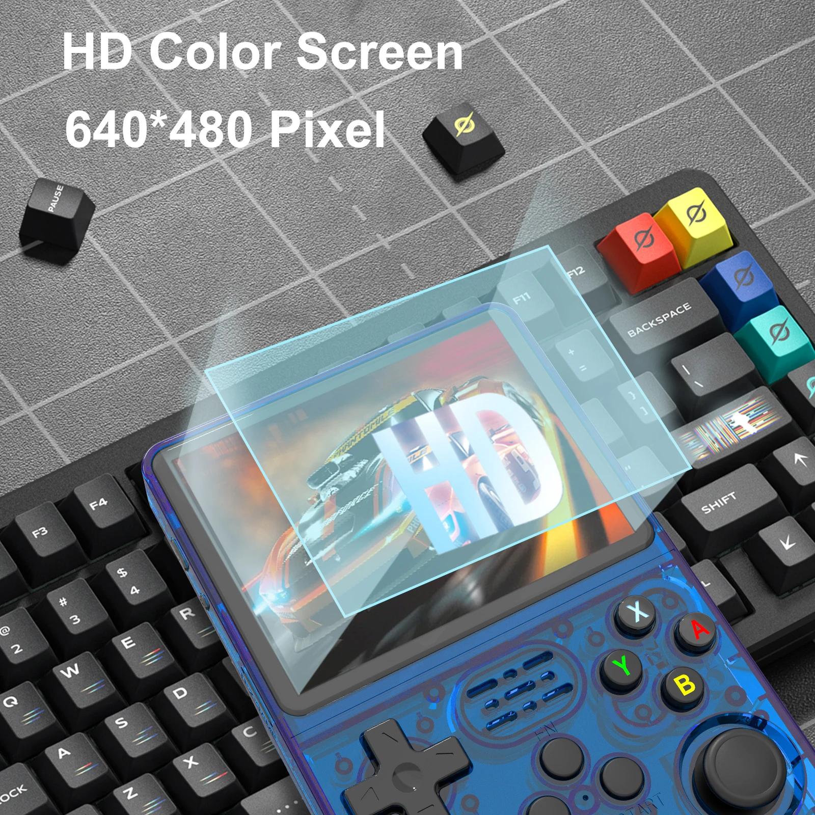 R36S Open Source K36 Handheld-Spielekonsole, 3,5-Zoll-IPS-Bildschirm, integrierte 16.000 Spiele, unterstützt Online-Doppel für PS1/PSP/DC