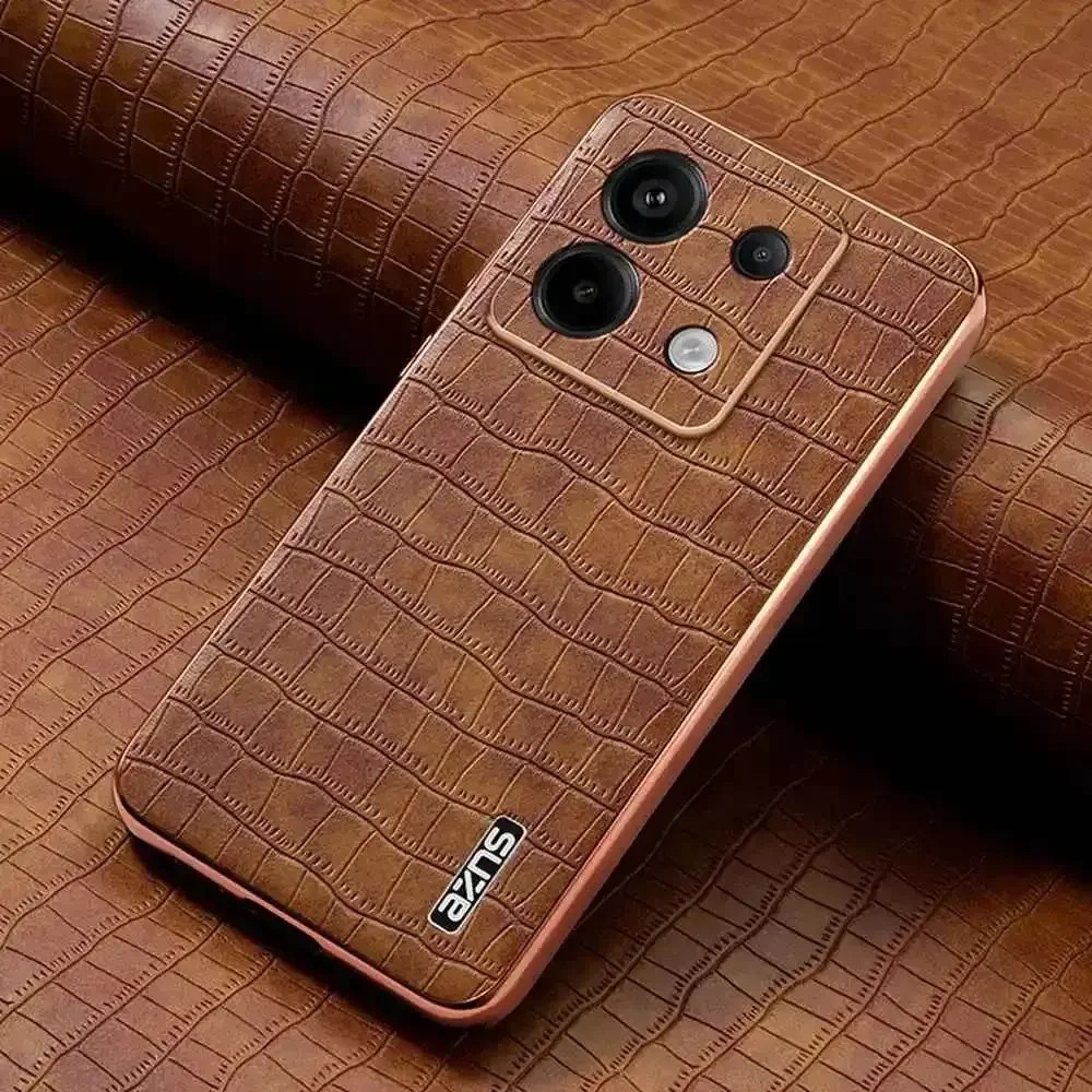 

Luxury Crocodile Leather for Xiaomi Redmi Note 13 Pro 5G Phone Case for Xiaomi Redmi Note 13 Pro 5G Shockproof Frame Cover