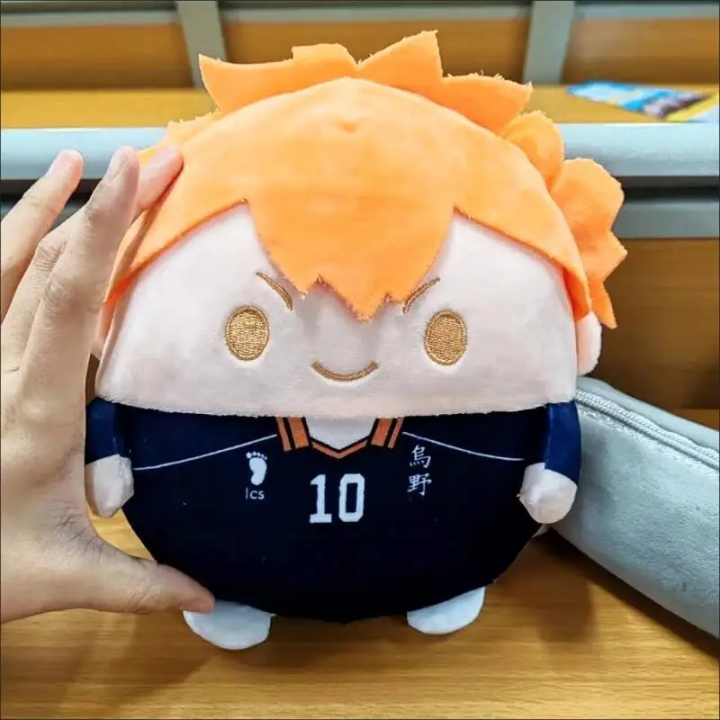 23Cm Haikyuu Hinata Shoyo Pp Cotton Egg-Shaped Doll Palm Toy Sofa Decoration Doll Accompanying Dolls In Bed Collectible Gift ﻿