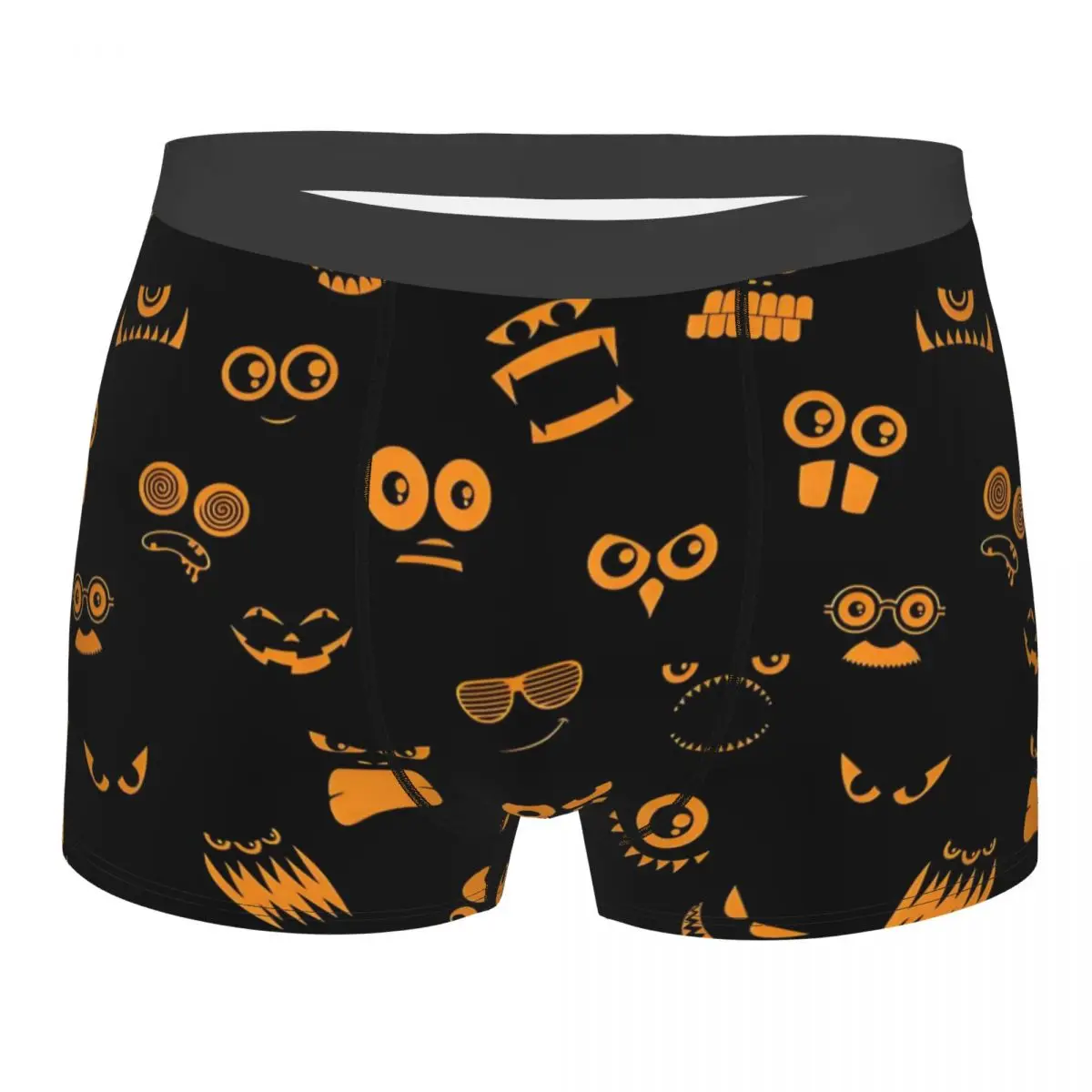 Personalizado assustador monstro olhos no escuro festa de halloween oco boxers shorts cuecas masculinas moda cuecas