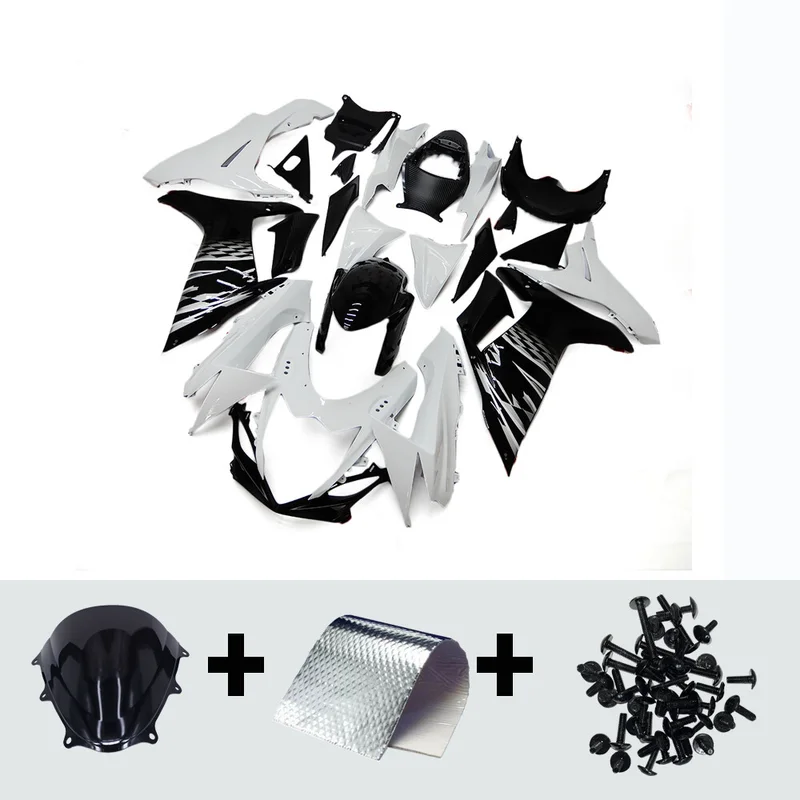 White Black Fairing Kit for 2011-2022 2023  GSXR 600 GSXR 750 K11 Body Kit