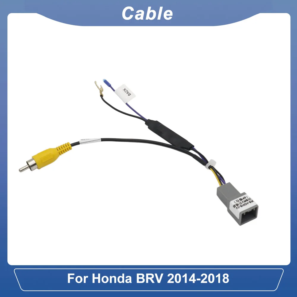 8Pin Reverse Camera Video Adapter Cable For Honda BRV 2014-2018 Backup Cam Signal Wiring Harness RCA Output
