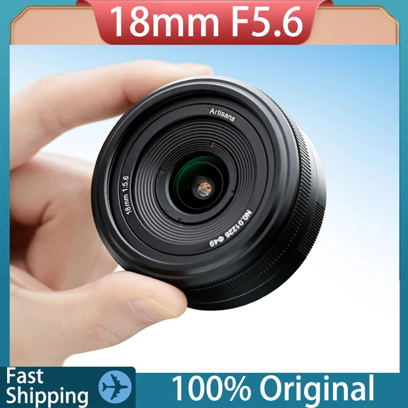 Original 7artisans 18mm F5.6 Camera Lens Full Frame Wide-Angle Custom MF Fixed Focus Lens For Sony Nikon Panasonic Photography