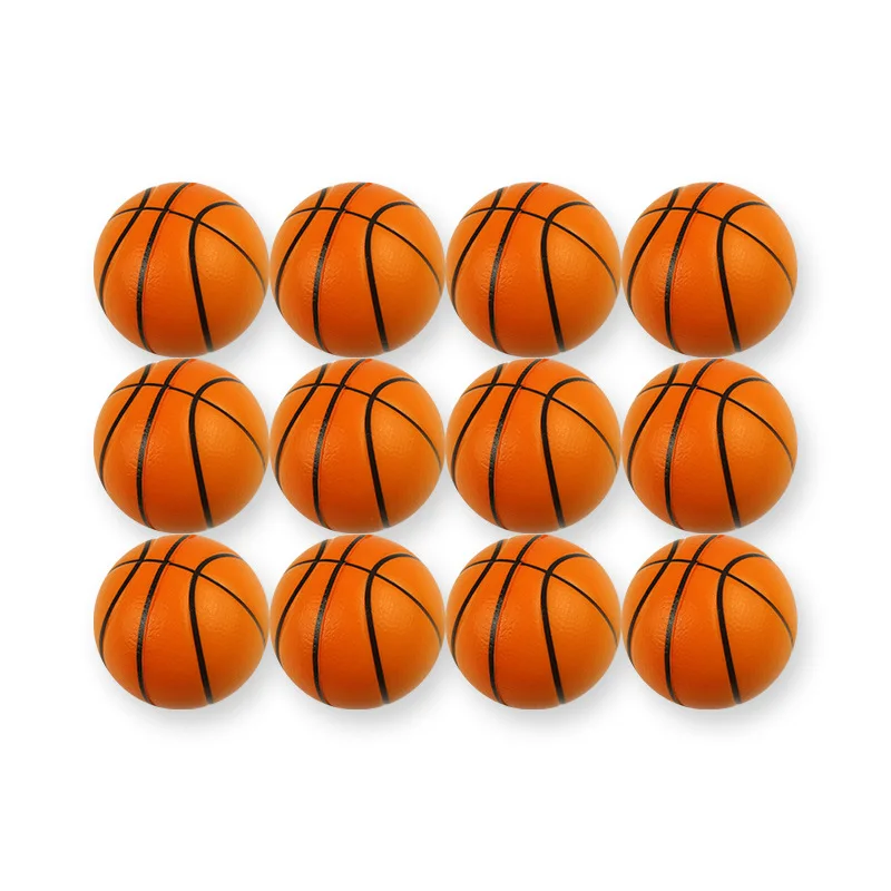 ลูกบอลบีบคลายเครียด 12 ลูก ทำจากฟองน้ำ ระบายอากาศได้ดี ใช้สำหรับคลายความเครียด ของเล่นกีฬาขนาดเล็ก เหมาะสำหรับตกแต่งวันเกิดเด็กผู้ชาย