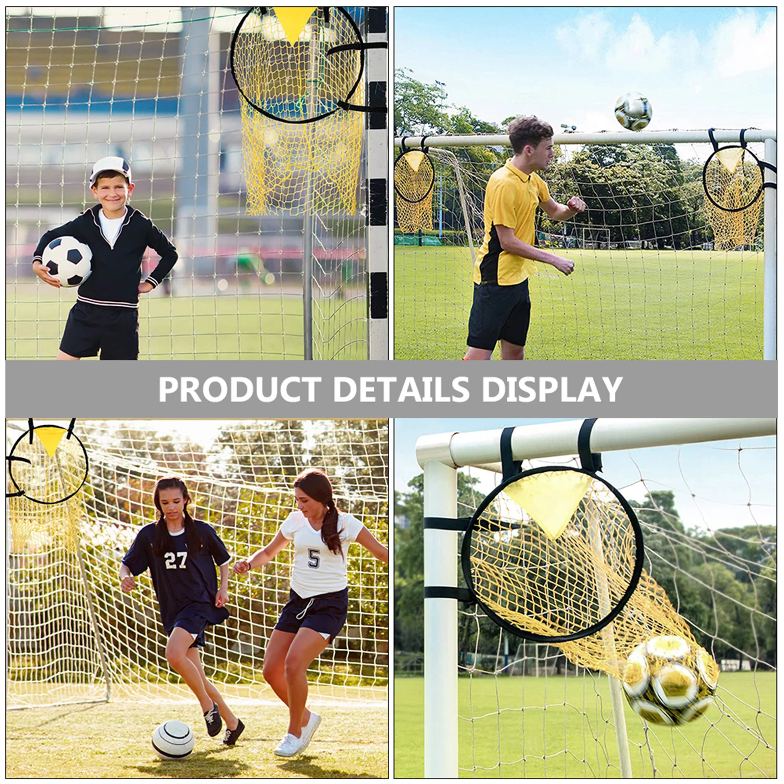 Perlengkapan Sepak Bola Jaring Gawang Latihan Kit Sepak Bola untuk Dalam Ruangan Portabel