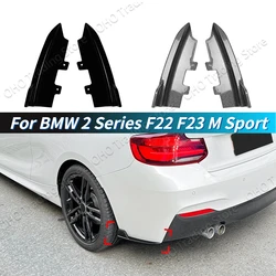 For BMW 2 Series F22 F23 M Sport 2015-2019 Car Rear Bumper Lip Body Kit Side Spoiler Corner Protector Diffuser Splitter Tuning
