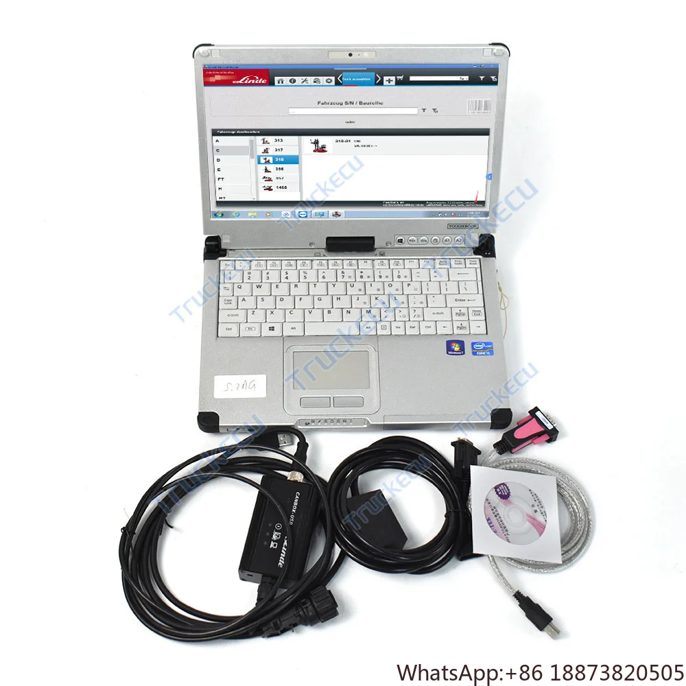 

thoughbook CF C2 laptop forklift diagnostic tool canbox-USB Pathfinder Truckexpert Software Forklift for Linde canbox doctor LSG