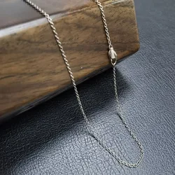Pure Titanium Necklace with A 1.5/2.8mm Anti Allergic O-shaped Chain Jewelry Thin Bare Chain Collarbone Chain Pendant Accessory