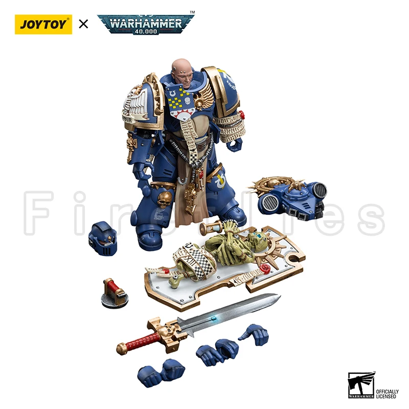 1/18 JOYTOY Action Figure 40K Primaris Captain With Relic Shield And Power Sword Re-issue Version Anime Model Toy