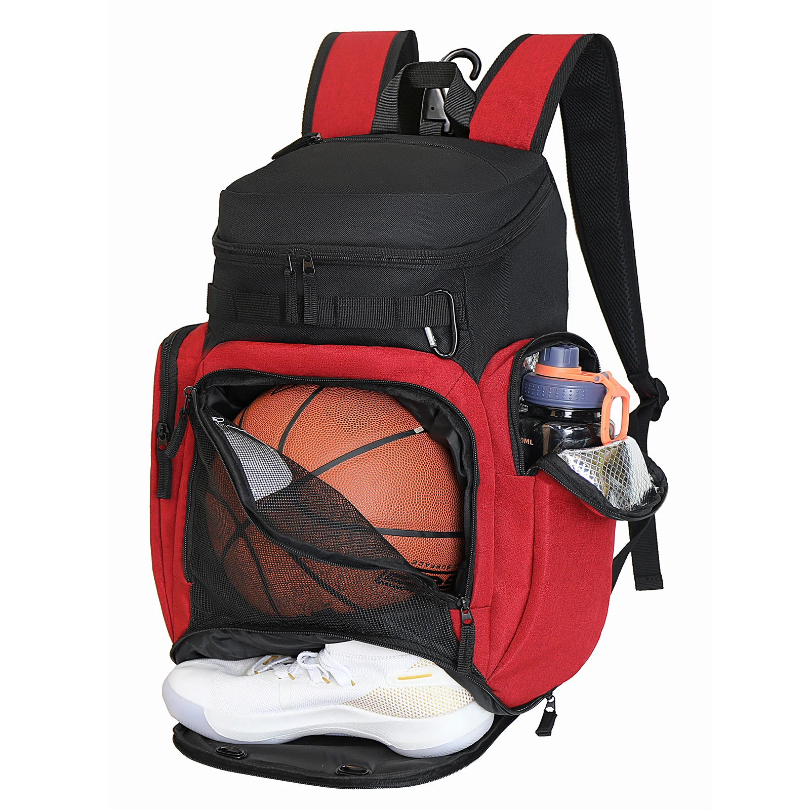 Basketball Backpack Large Sports Bag, Gym Bag with Ball Compartment and Shoe Compartment to Store Sports Shoes Water Bottles Lap