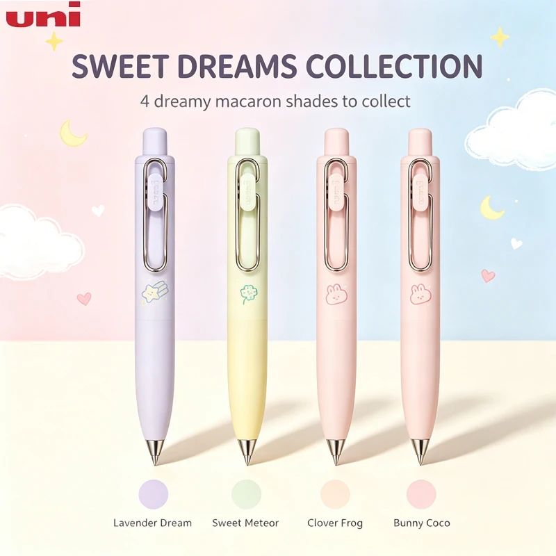 uni-ball one P RiCO Dream Gel Pen UMN-SPRC-05,0.5mm Mini Pocket Pen Dream Colours,Quick-Dry Deep Black Ink,Low Center of Gravity