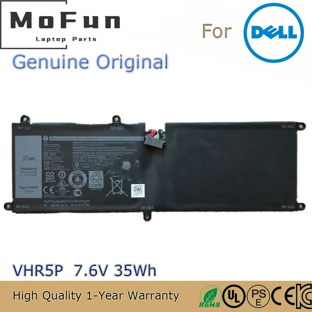 

Brand New Original VHR5P 7.6V 35Wh Laptop Battery for Dell Latitude 11 5175 5179 Tablet XRHWG 0XRHWG RHF3V etc.