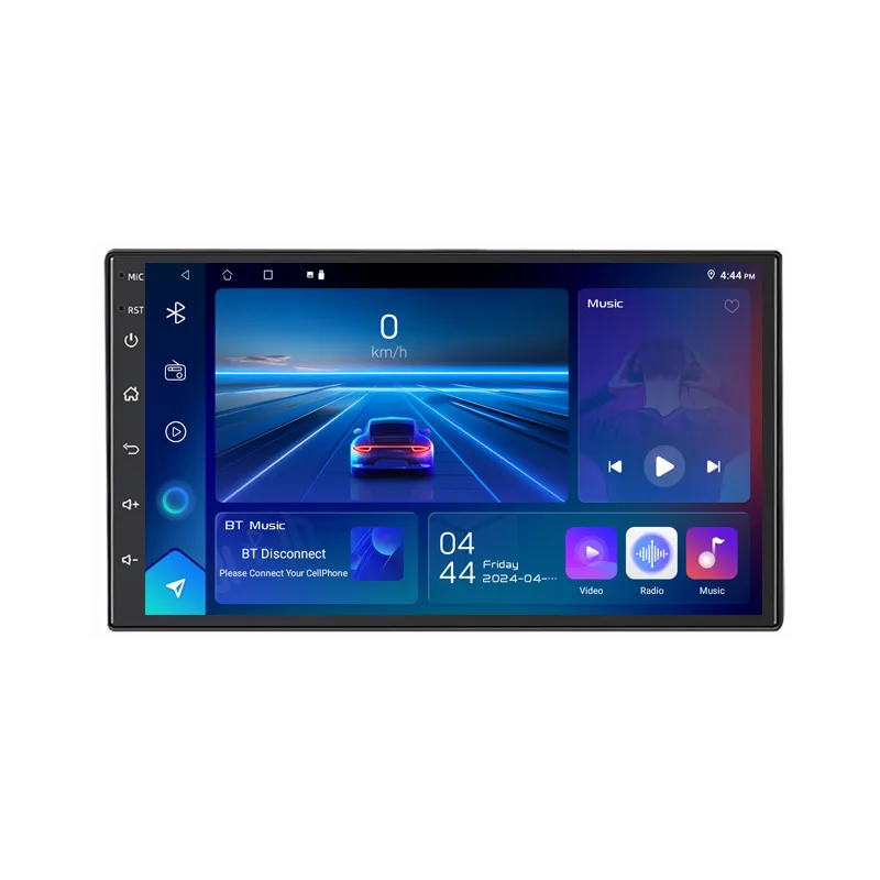 7 "6-128GB autoradio radio Toyota Land Cruiser LC62 draadloze Apple Carplay Android 15 Auto Head Unit omkeren beeld