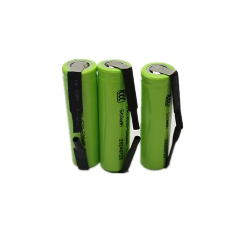 14500 Battery 3.7V Large Capacity 500mah Lithium Ion Battery, Used for Electric Toothbrush, Razor, Barber Rechargeable Battery