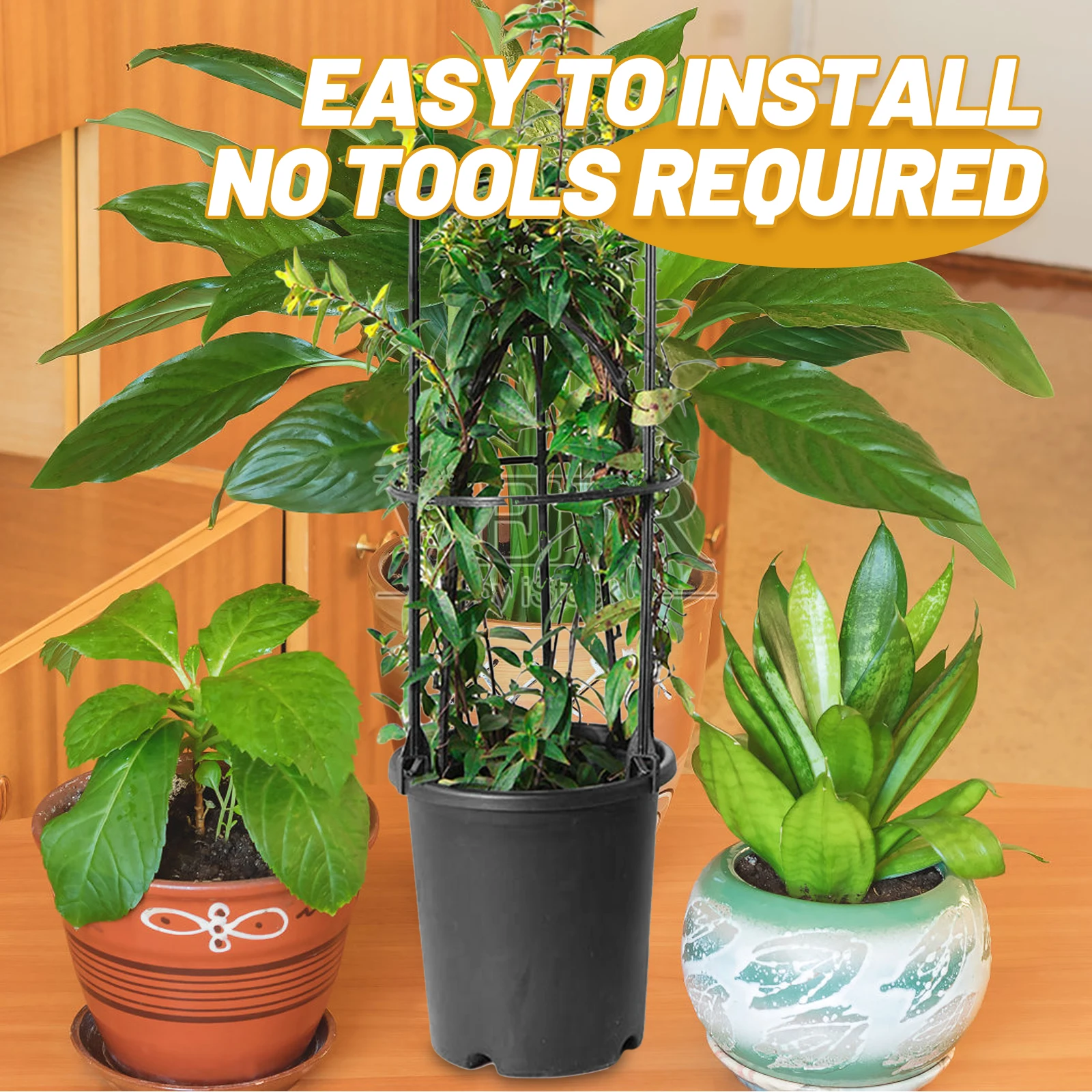 

1 set Lattice Vine Trellis Plastic Garden Support Rack For Indoor Outdoor Potted Plants Climbing Stand Plant Frame For Climbing