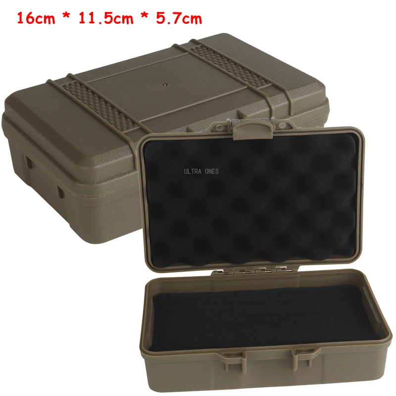 

Outdoor Tools Storage Box Tactical Hunting Flashlights Laser Carrier Case Portable Plastic Small Tool Box with Anti-shock Foam