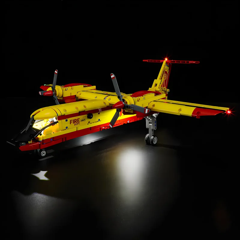 DIY LED Light Kit For LEGO 42152 Firefighter Aircraft ( Only LED Light,Without Blocks Model)