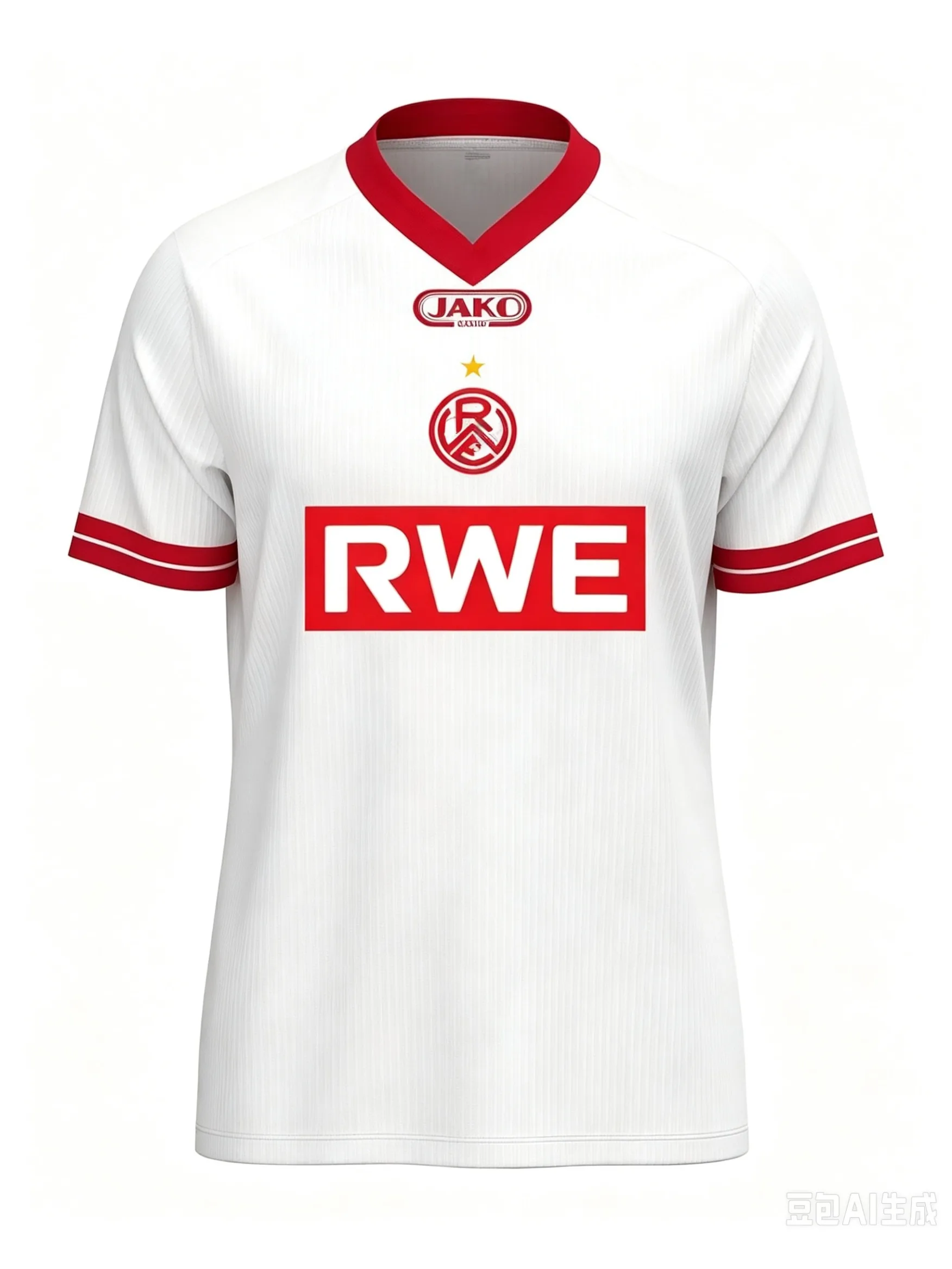 26-27 Deutschland Atmungsaktives Fußballtrikot für Erwachsene Herren Heimspiel Sport R-Rot-Weiss Essen Schnelltrocknendes Oberteil Familien-Set