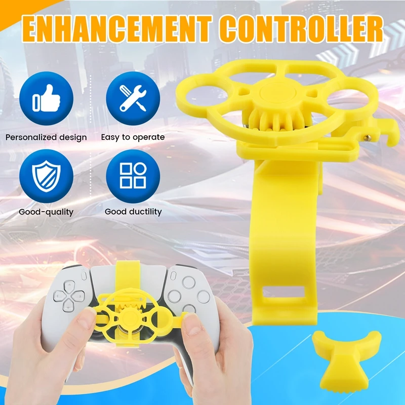 Mini Steering Wheel For PS5 Handle Game Steering Wheel Controller For Game Replacement Accessories