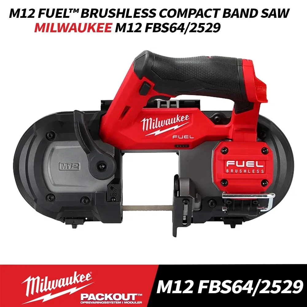 Milwaukee M12 FBS64/2529 M12 FUEL™ Brushless Cordless Compact Band Saw 12V Power Tools MILWAUKEE 2529-20