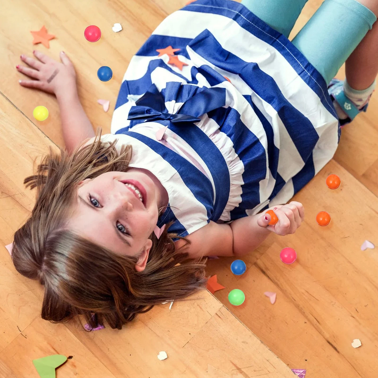 50 Pcs 계산 장난감 밝은 색상 계산 공 두꺼운 디자인 확률 학습 수학 솔리드 볼 몬테소리