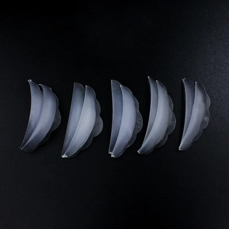 143-5 Pairs 5 Different Size Clear Silicone Pads for Professional Eyelash Perming Eyelashes Perm Curler Rods Lashes Lift Patches