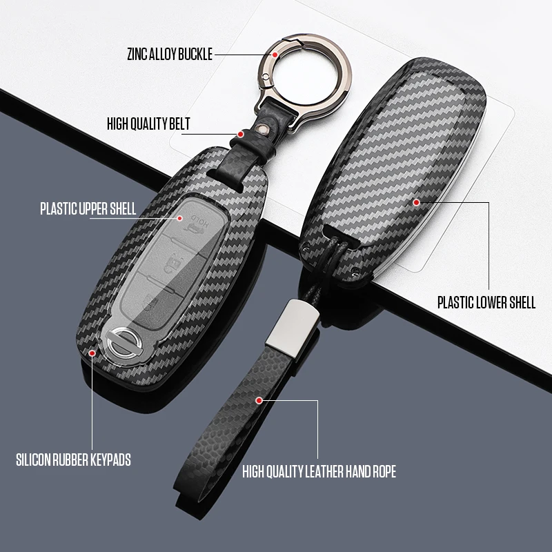 ABS Car Remote Key Cover Case for Nissan Rouge Maxima Altima Sentra Murano Qashqai With logo Accessorie 4