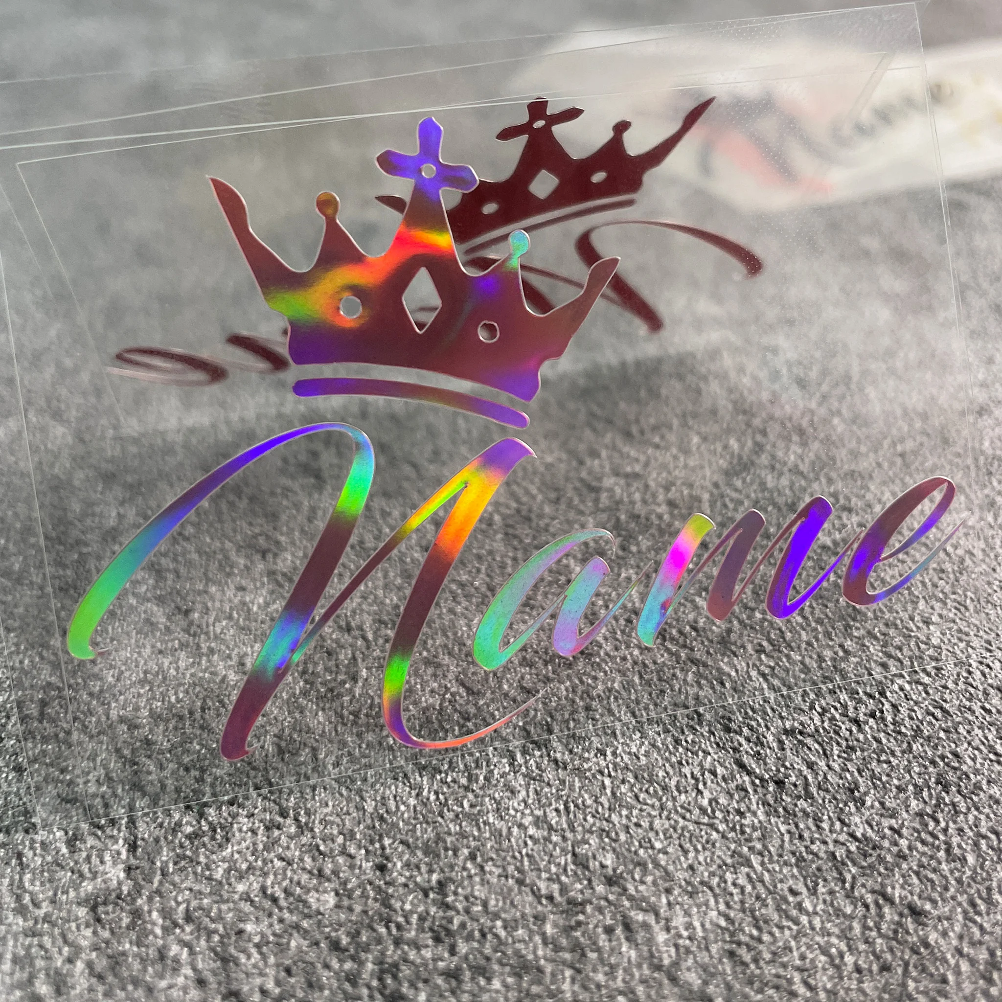Custom Crown Name Sticker Pers - Laptop Accessories Name recension och pris