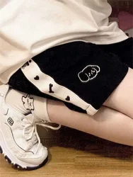 HOUZHOU Japanese 2000s Style Y2k Shorts Baggy Kawaii Harajuku Sweatpants Cute Sweet Sports Pants Oversize Korean Fashion Summer
